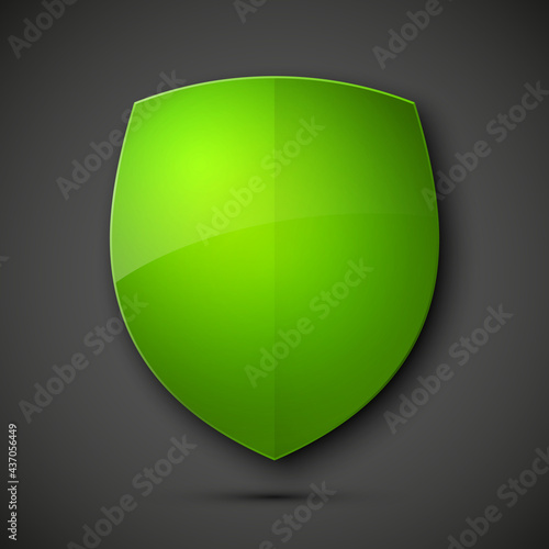 Protected guard shield concept. Safety badge color icon. Privacy colorful banner shield. Security label. Defense tag. Presentation shining sticker shield. Defense safeguard sign illustration