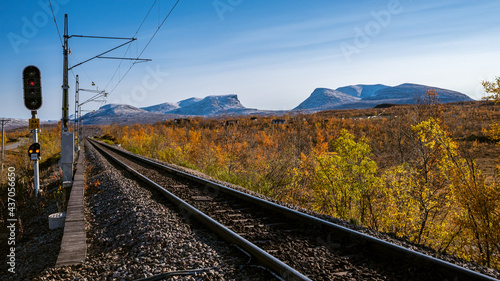 Konstfotografi The Lapponian Gate, Abisko, Sweden