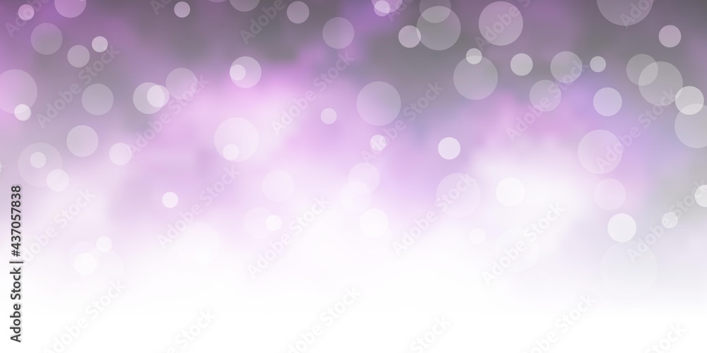 Light Purple vector pattern with circles. Light Purple vector pattern with circles.