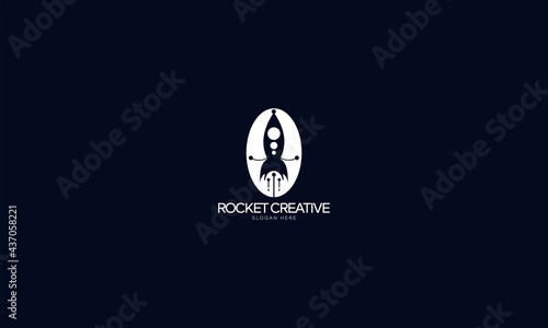 rocket logo design template