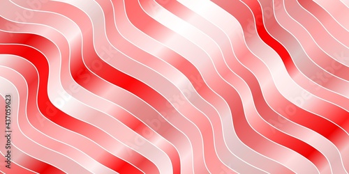 Light Red vector background with wry lines.
