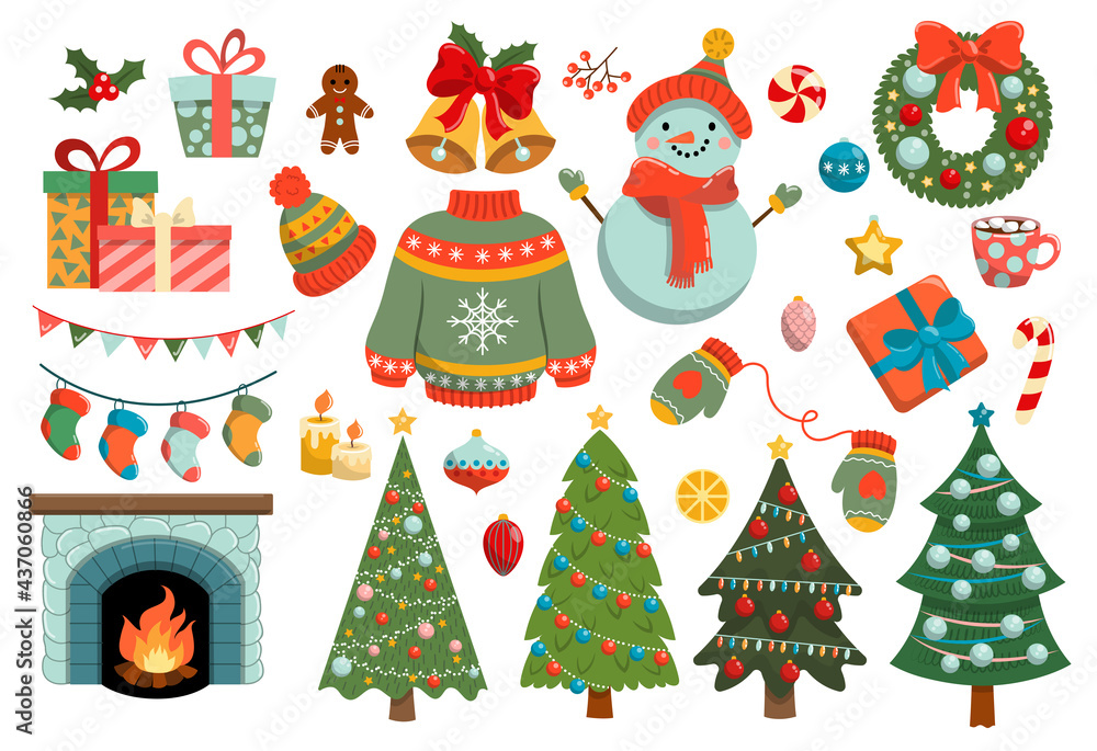 Collection of Christmas decorations