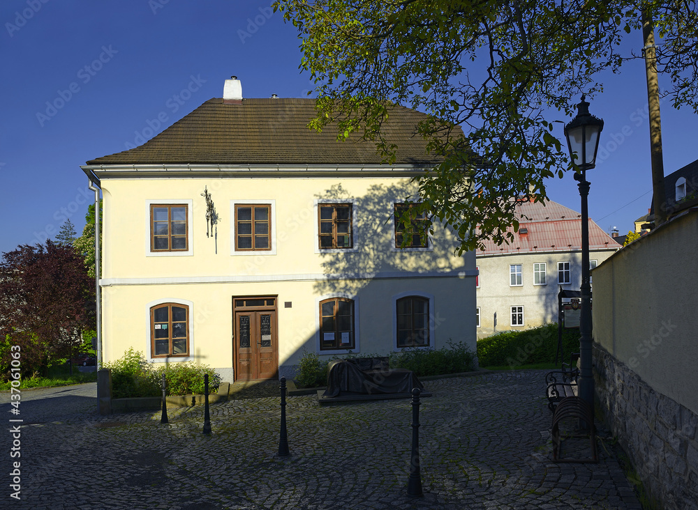 Zdjęcie Stock Pribor, Czech Republic. Museum, native house birth