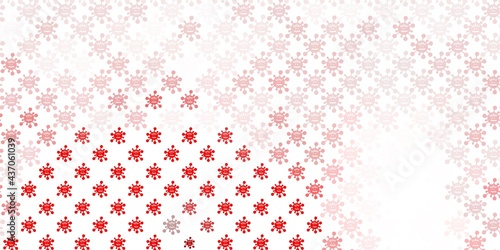 Light Orange vector texture with disease symbols.