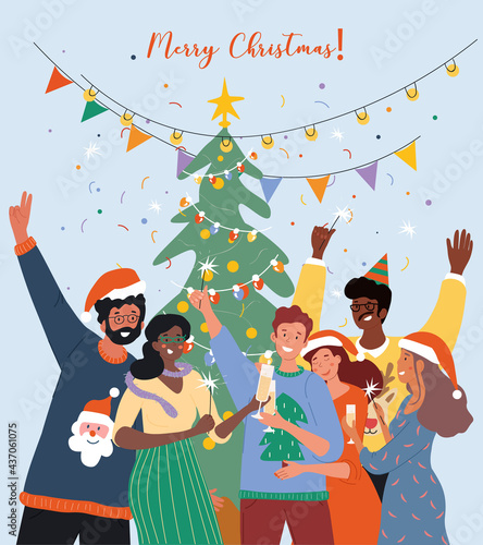Christmas party concept