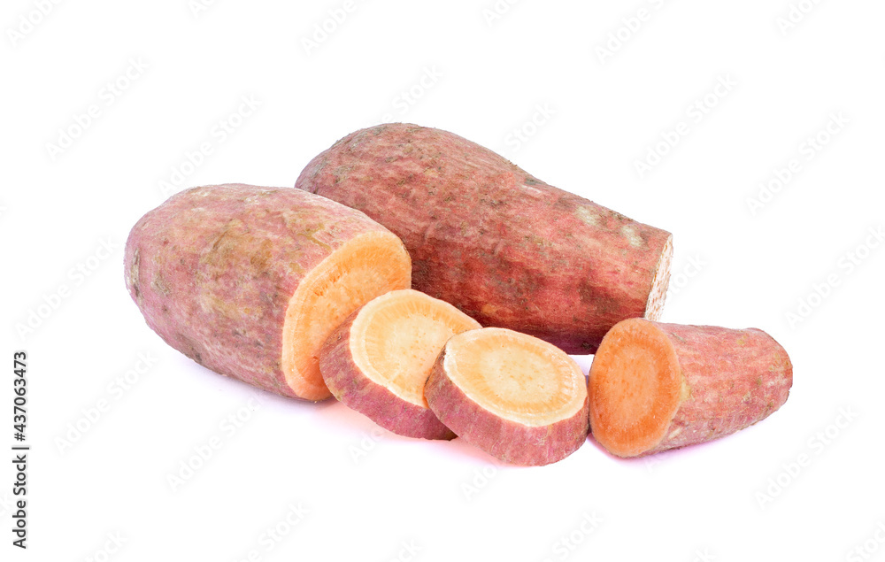 Sweet potato isolated on white background Sweet potato isolated on white background