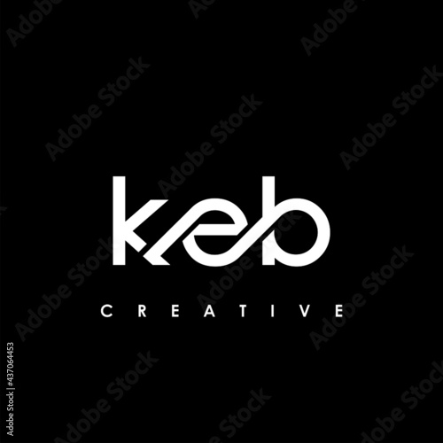 KEB Letter Initial Logo Design Template Vector Illustration