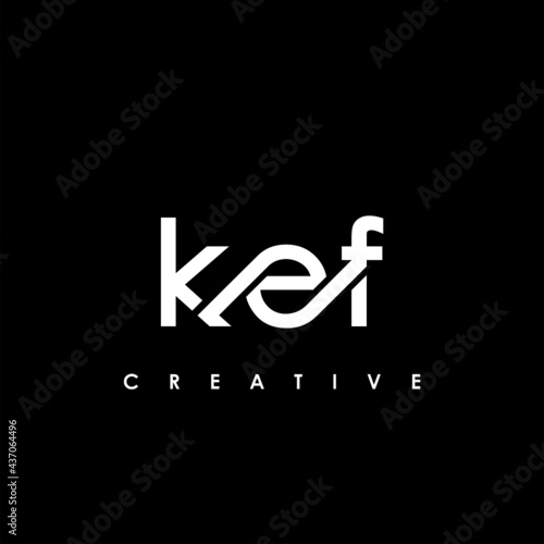 KEF Letter Initial Logo Design Template Vector Illustration photo