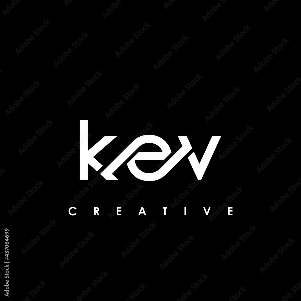 KEV Letter Initial Logo Design Template Vector Illustration