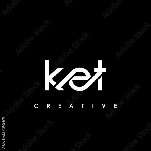 KET Letter Initial Logo Design Template Vector Illustration