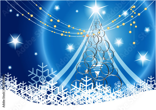 ブルーベースのクリスマスグラフィック