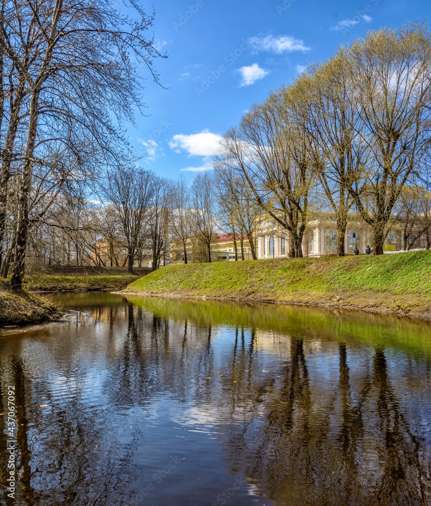 An ordinary spring day in the Alexander Garden on the Petrogradskaya Side in St. Petersburg. An ordinary spring day in the Alexander Garden on the Petrogradskaya Side in St. Petersburg.