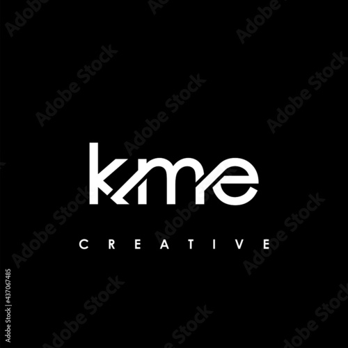 KME Letter Initial Logo Design Template Vector Illustration