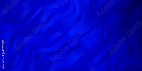 Dark BLUE vector pattern with curves.