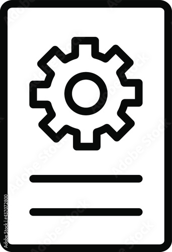 IVR Integration line icon vector. IoT