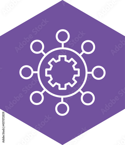 IVR Integration line icon vector. IoT