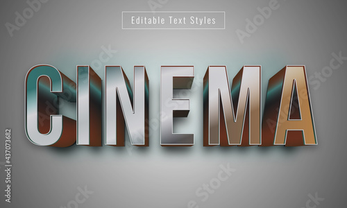 Editable 3D Cinematic Text Effect