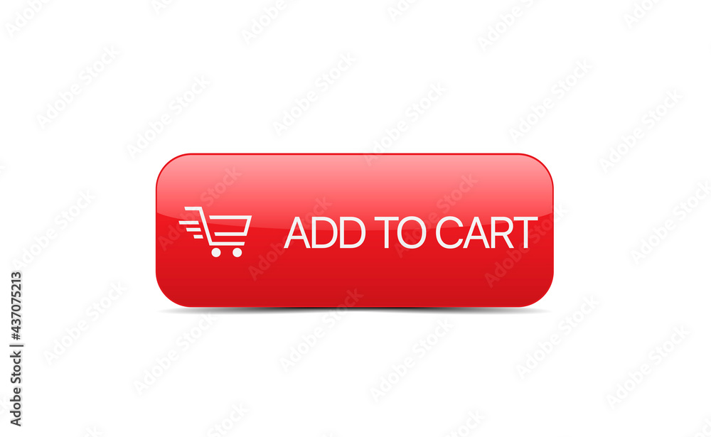 Add to cart button Shopping cart icon Flat design Add to cart button Shopping cart icon Flat design