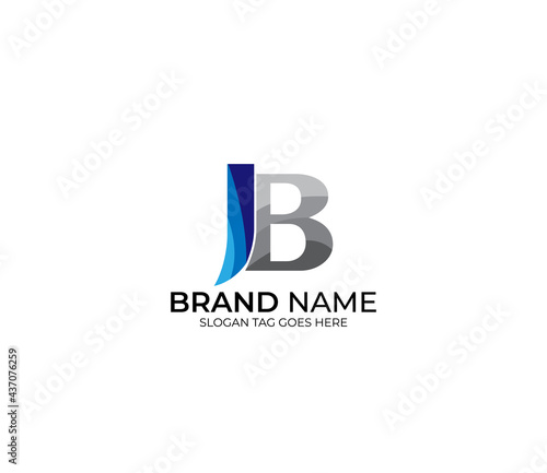 Modern JB Alphabet Blue Or Gray Colors Company Based Logo Design Concept Free Download Modern JB Alphabet Blue Or Gray Colors Company Based Logo Design Concept - GFXLoad
