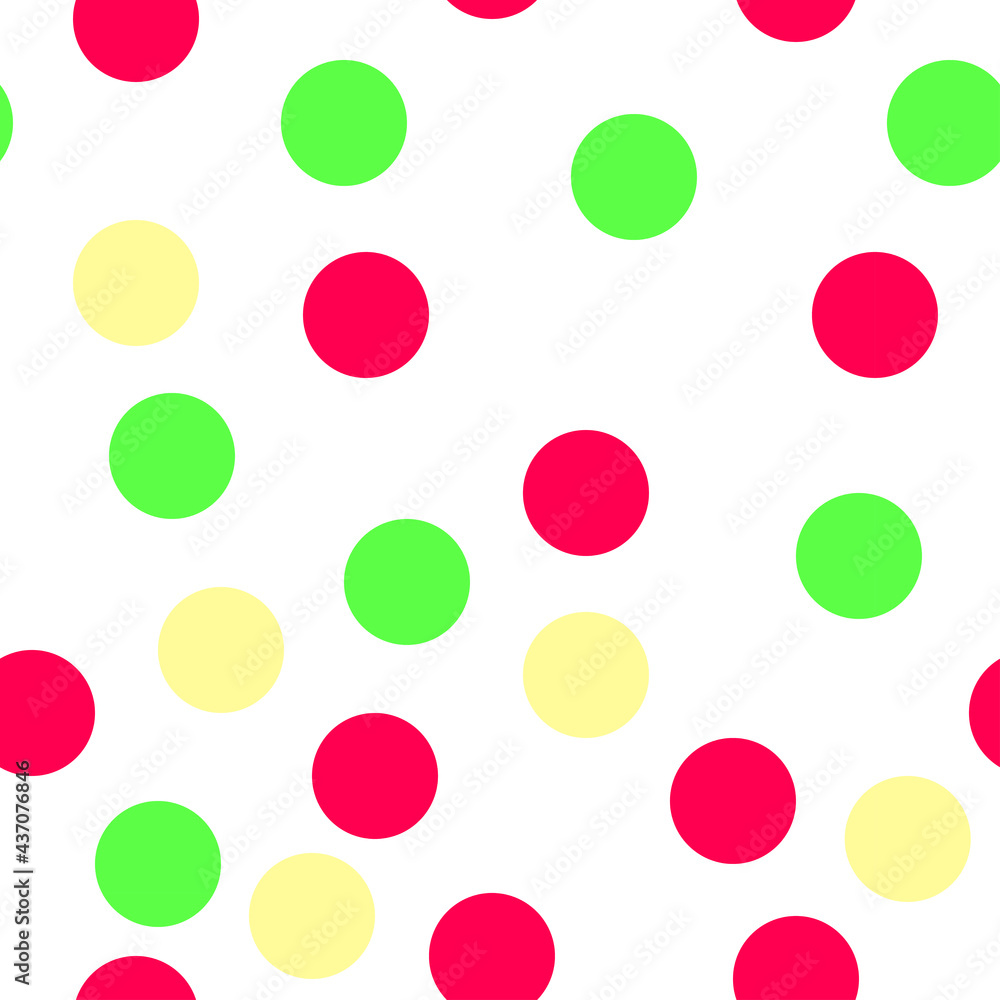 Geometric pattern. A pattern of multi-colored circles. 