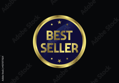 Best Seller icon design, Best Seller badge logo design template vector illustration