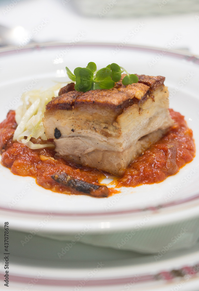 Pork with tomato sauce Pork with tomato sauce