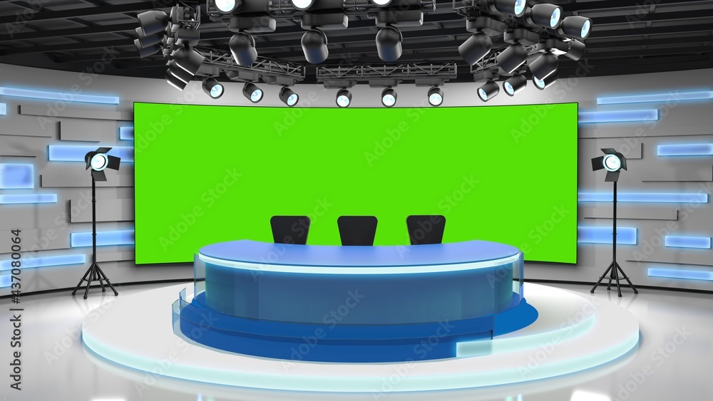 Newsroom Background For Green Screen