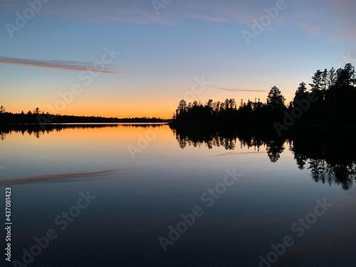 sunset on lake © James