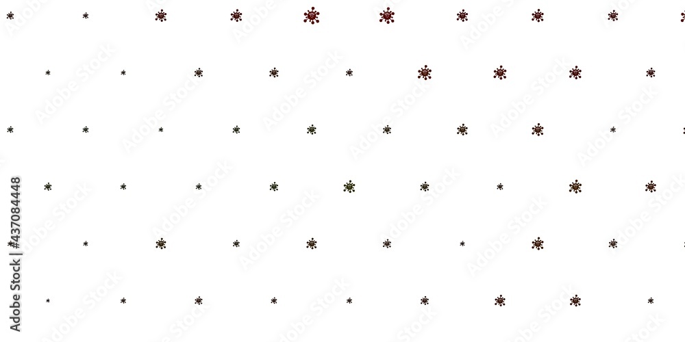 Light Green, Yellow vector backdrop with virus symbols. Light Green, Yellow vector backdrop with virus symbols.
