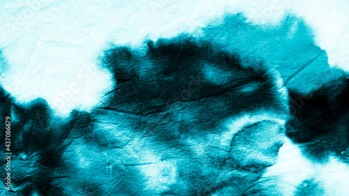 Light Blue Old Dirty Wall. Shibori Pattern.