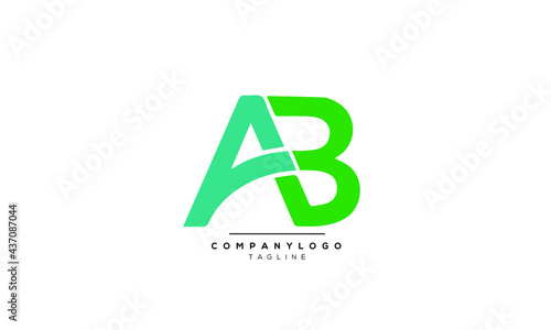 Alphabet letters Initials Monogram logo AB, AB INITIAL, AB letter