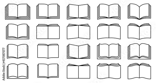 Packaging concept. Marking - additional information about the goods for familiarization before use. Symbol - read instruction book. Book icon. Vector elements.