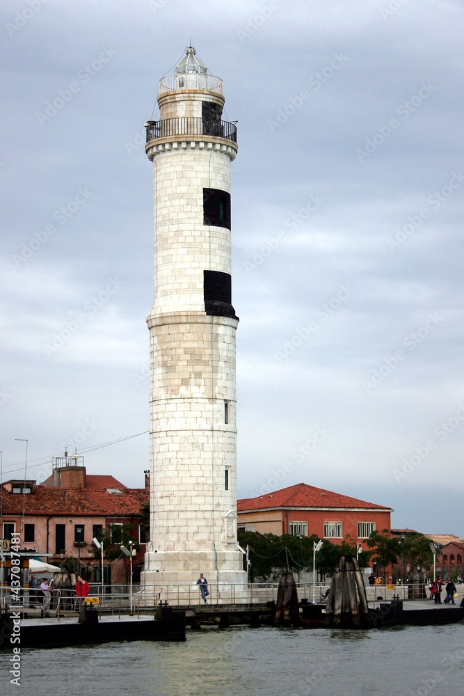 Historic lighthouse at Murano, Italy