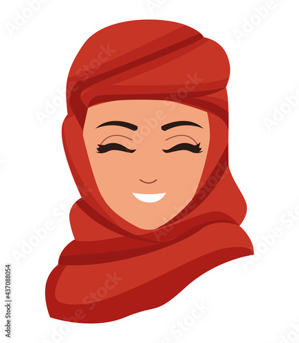 muslim girl with hiyab photo