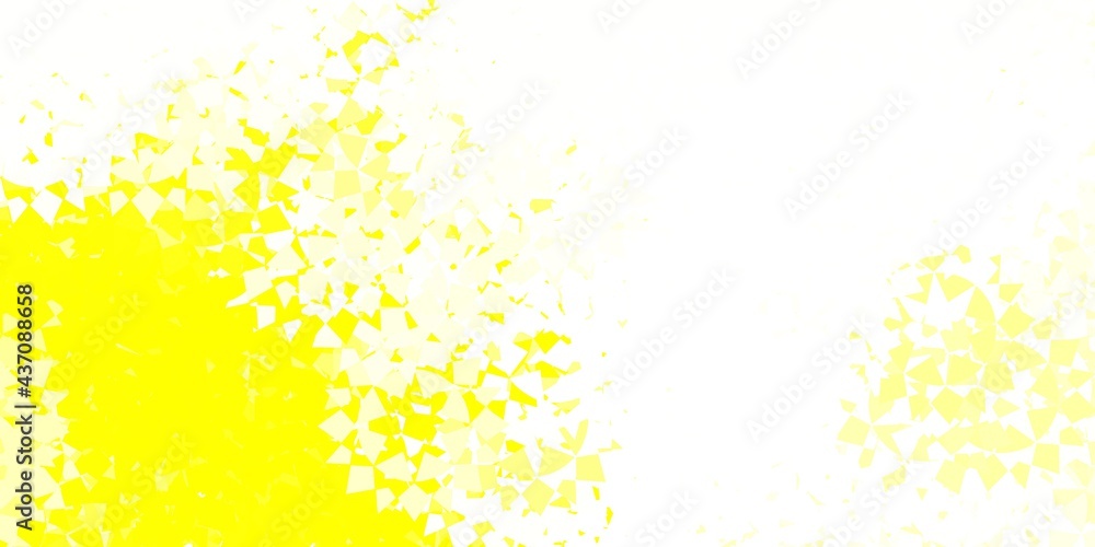 Light yellow vector texture with random triangles. Light yellow vector texture with random triangles.
