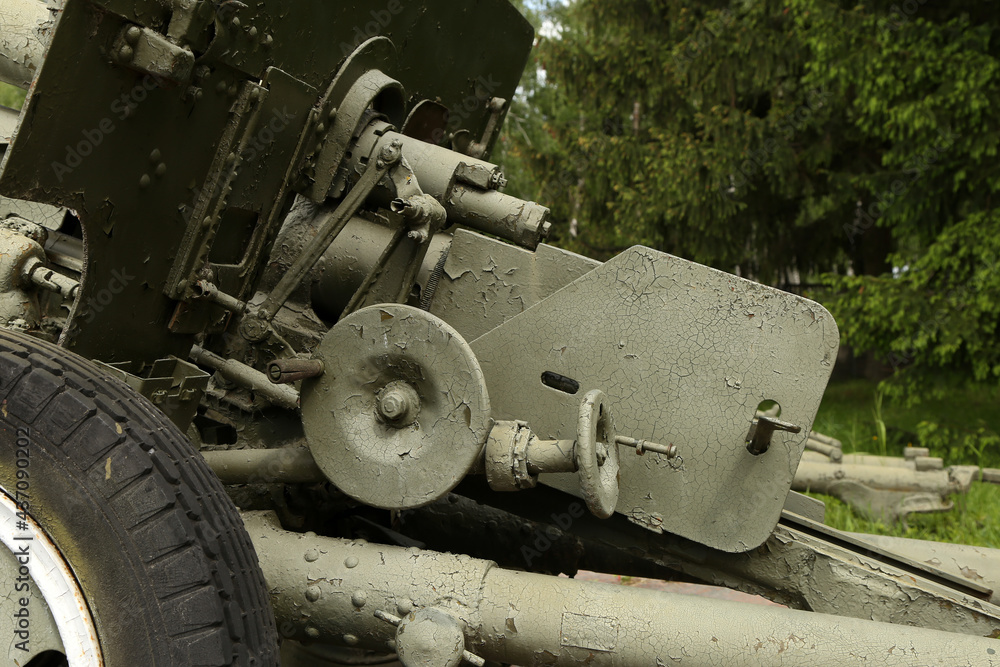 Old artillery equipment from the second world war