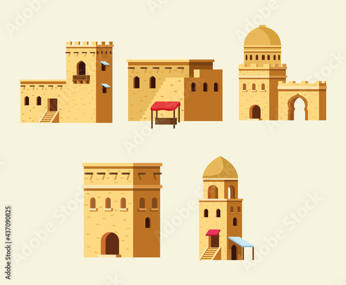 five muslim buildings