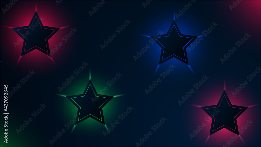 Obraz premium stars background with black color