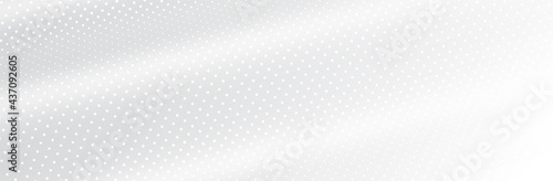 White Gray background. 3d dotted surface. Technology presentation backdrop. Vector illustration