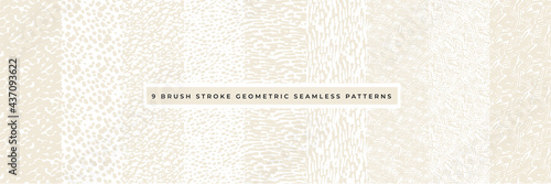 Brushstroke shabby seamless textures set
