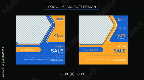 social media post design and flash sale promotion post design   photo