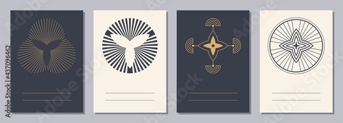 Set of flyers, posters, pla...