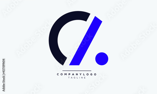 CA initials monogram letter text alphabet logo design