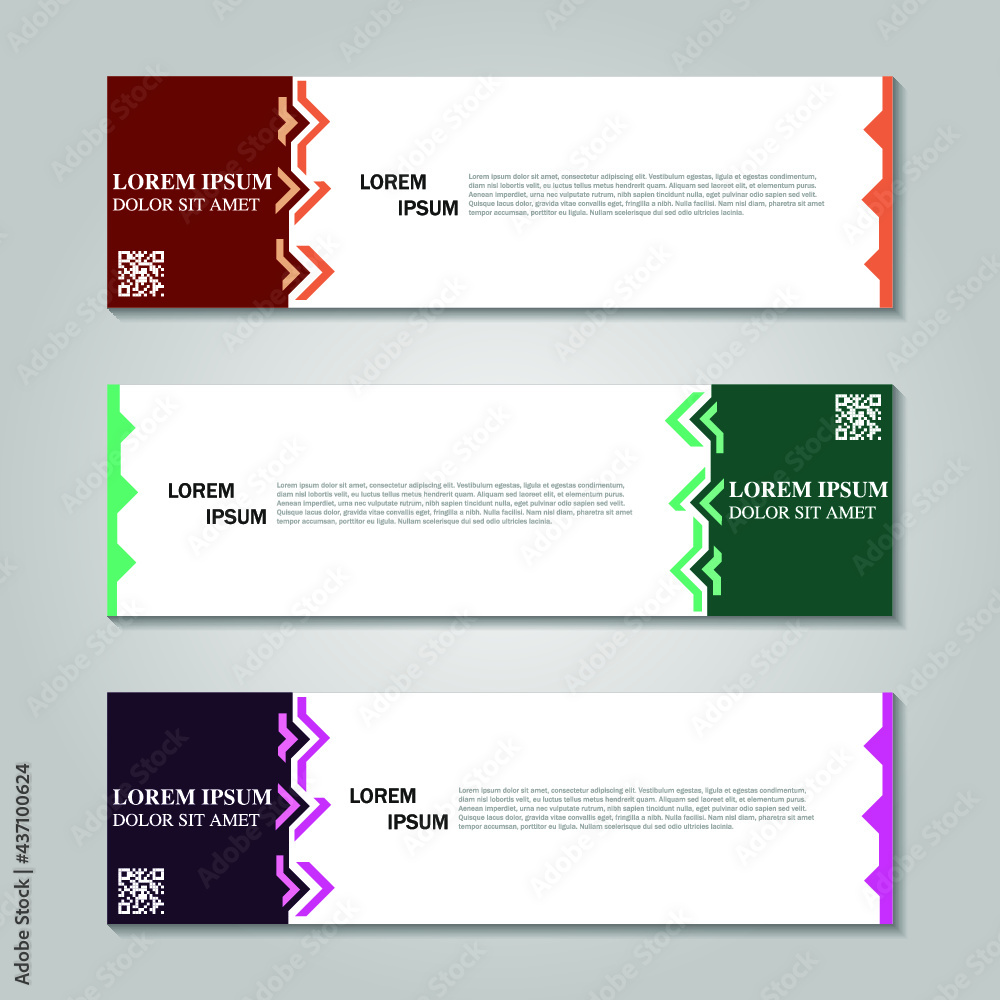 Set of long banner Set of long banner