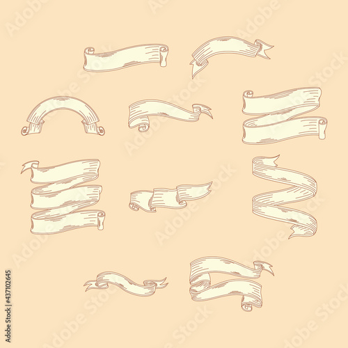 ten sketch ribbons