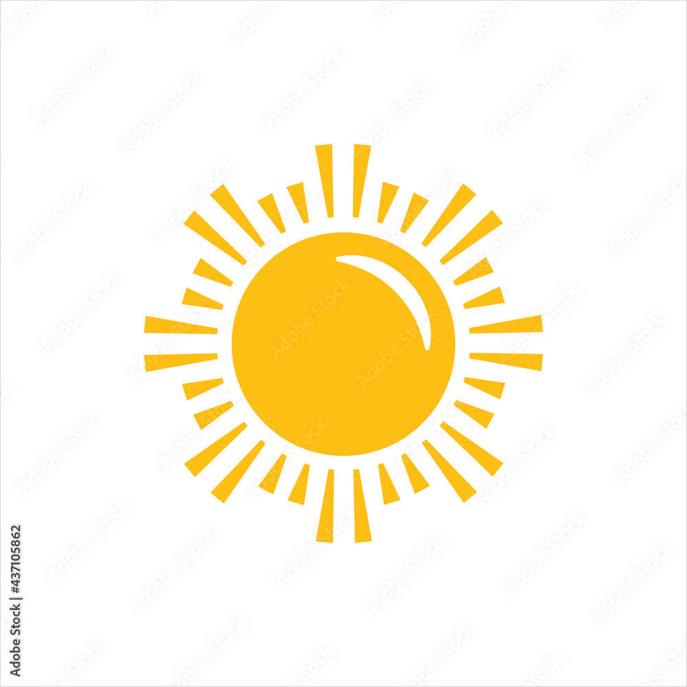 Sun icons. Sunset sunshine icon collection isolated on white background. Sun icons. Sunset sunshine icon collection isolated on white background.