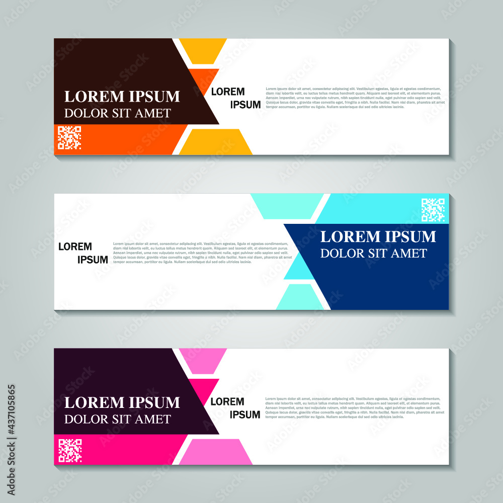 Set of long banner Set of long banner