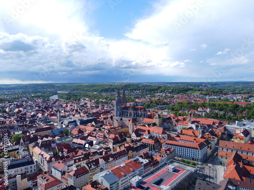 Regensburg, Deutschland: Blick auf die Altstadt