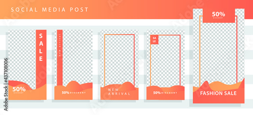 Banners Bundle Kit Set of Social Media Instagram Story. Geometric Stories Sale Banner Background ,Poster, Flyer, Coupon, Layout Composision Gift Card, Smartphone Templates Story editable eps 10 vector