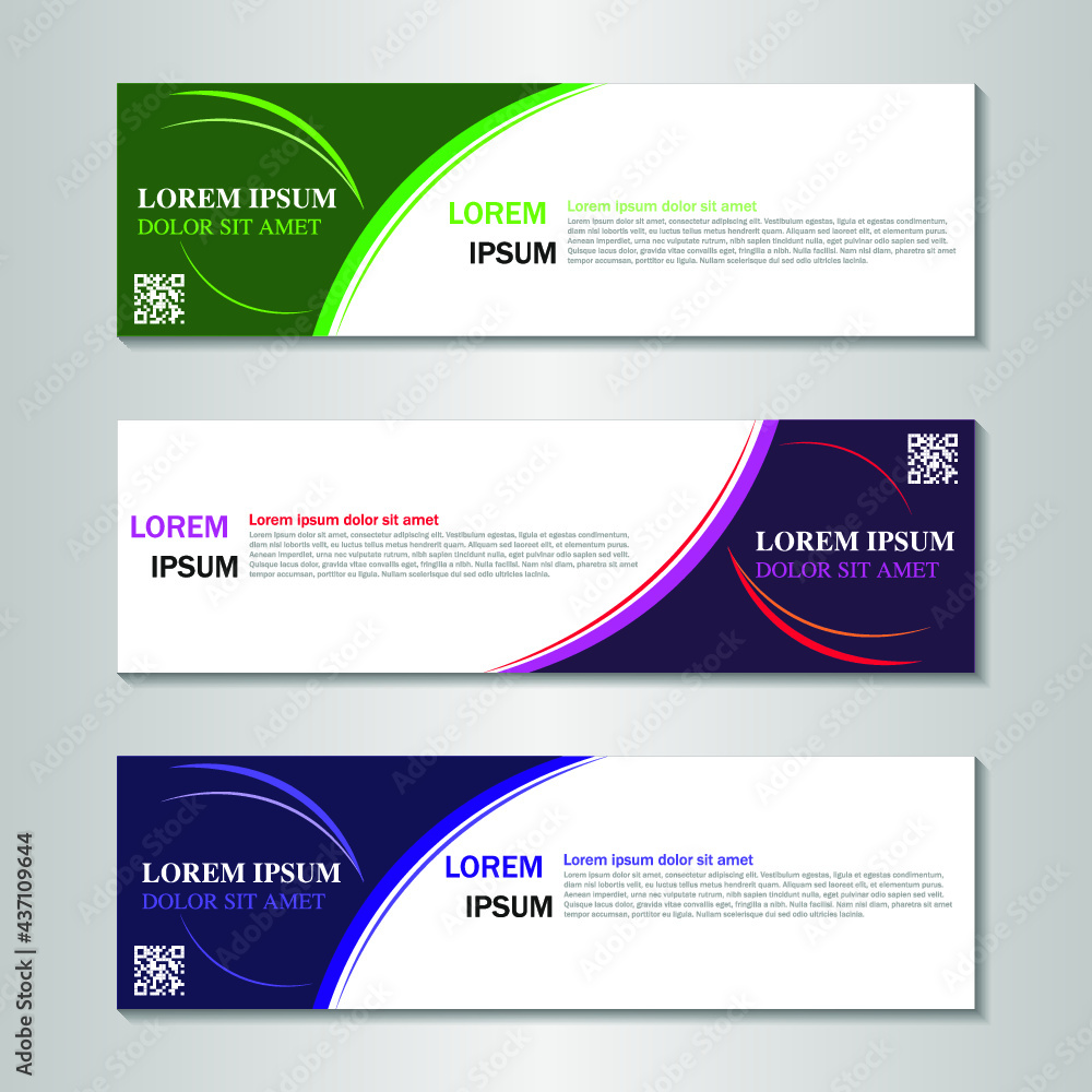Set of long banner Set of long banner